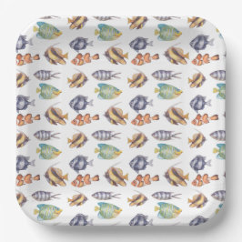 Fish Fishing Paper Plates Pappteller