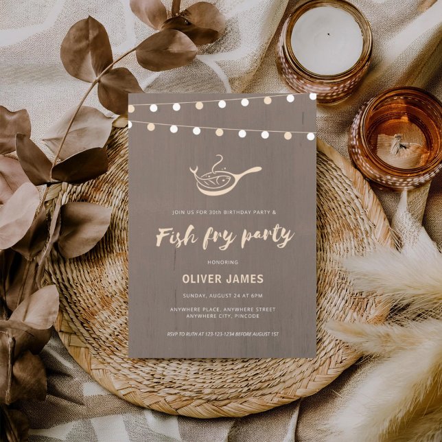 Fish fry birthday party einladung (Von Creator hochgeladen)