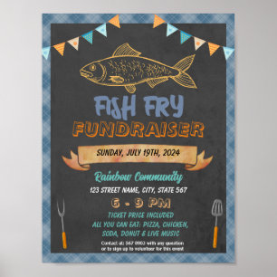 Fish Fry Fundraiser-Ereignisvorlage Poster