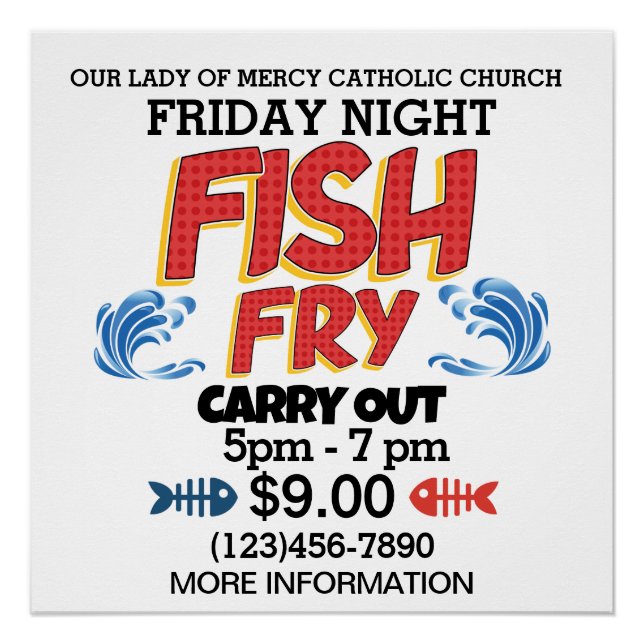 FISH FRY Instant Download oder Poster / Beide (Vorderseite)