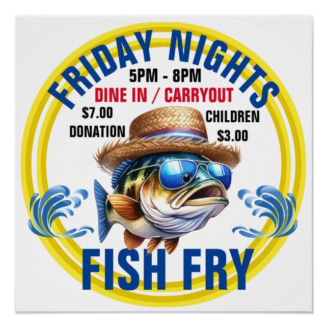 FISH FRY POSTER (Vorderseite)