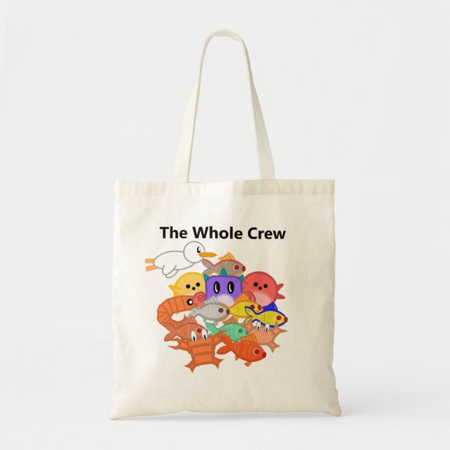 Fish Game Tote Bag - Die ganze Crew Tragetasche (Vorne)