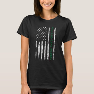 Fish Game Warden American Flag Wildlife Protector T-Shirt