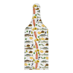 Fish Glass Cutting Board Schneidebrett