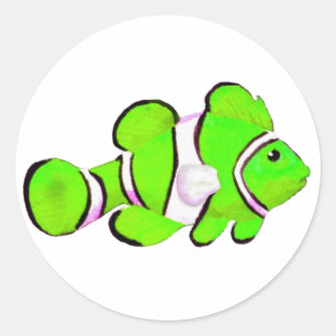 Fish Green Vero Beach 2010 Das MUSEUM Zazzle Gesch Runder Aufkleber