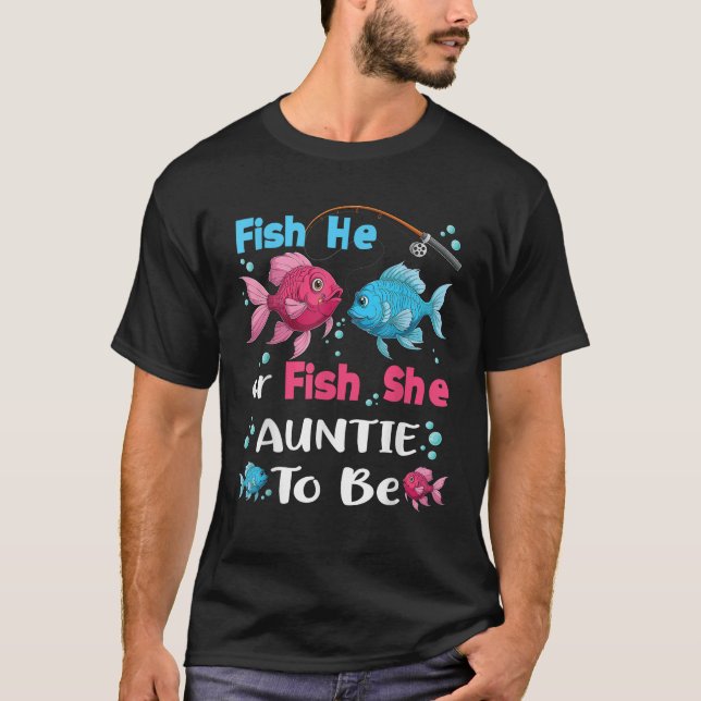 fish he or fish she gender reveal family matching  T-Shirt (Vorderseite)