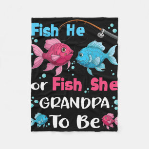 Fish He Or Fish She Geschlecht Enthüllung Familie Fleecedecke