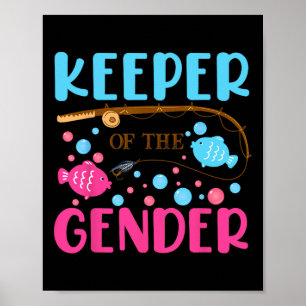 Fish He Or Fish She Geschlechtsoffenbarung Hüter D Poster