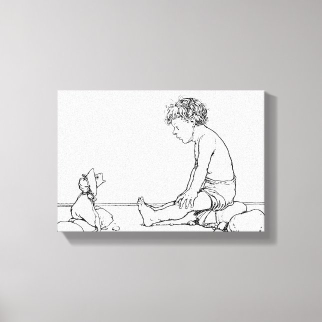 Fish Head Doll Leinwanddruck (Vorderseite)