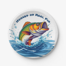 Fish-Hooked on Reel Fun Pappteller