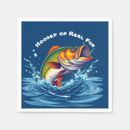 Fish-Hooked on Reel Fun Serviette