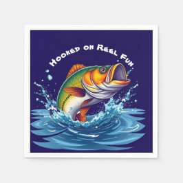 Fish-Hooked on Reel Fun Serviette