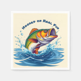 Fish-Hooked on Reel Fun Serviette