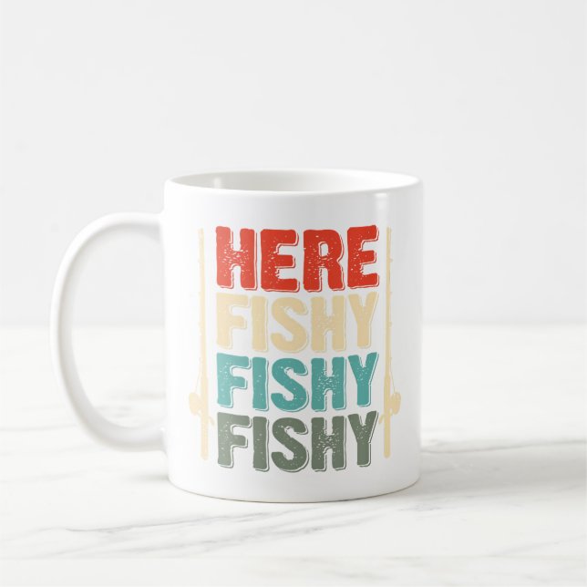 Fish Hunting Fishing Fishrod Fisherman Gone Fishin Kaffeetasse (Links)