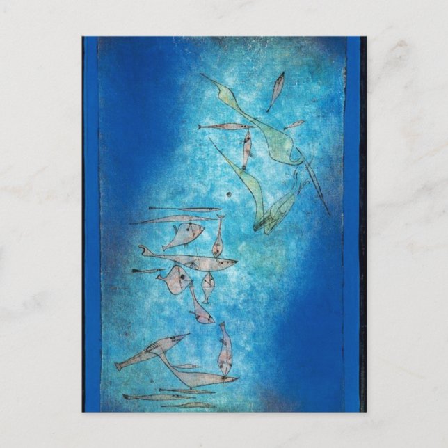 Fish Image von Paul Klee Postkarte (Vorderseite)
