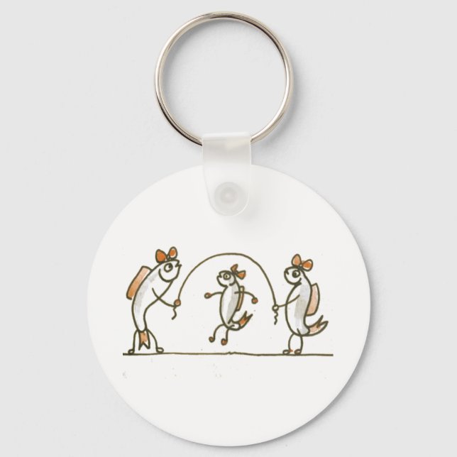 Fish Jumping Rope Schlüsselanhänger (Vorderseite)