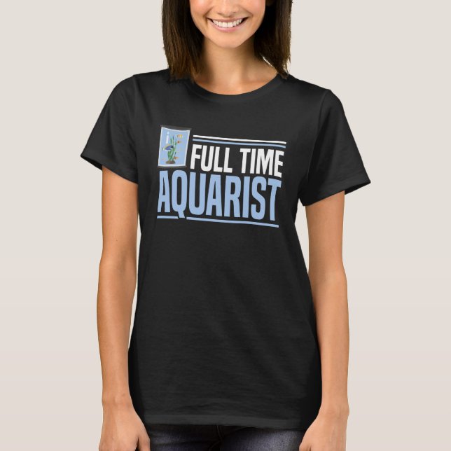 Fish Keeper Aquarium Junkie Aquarist Saltwater Tan T-Shirt (Vorderseite)