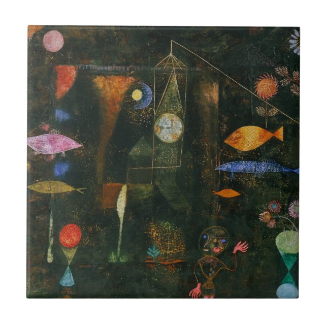 Fish Magic - Paul Klee Fliese (Vorderseite)