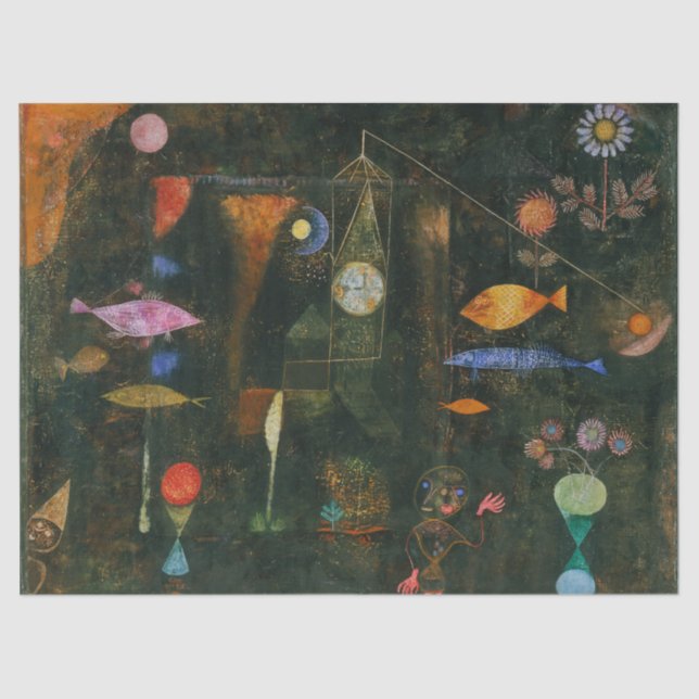 Fish Magic - Paul Klee Seidenpapier (Vorderseite)