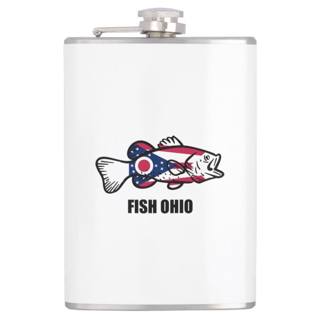 Fish Ohio Flachmann (Vorderseite)