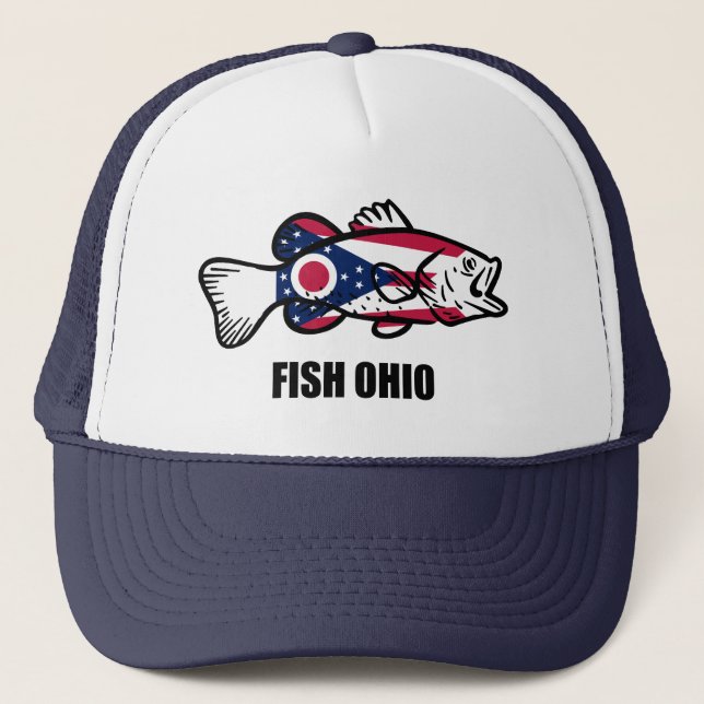 Fish Ohio Truckerkappe (Vorderseite)