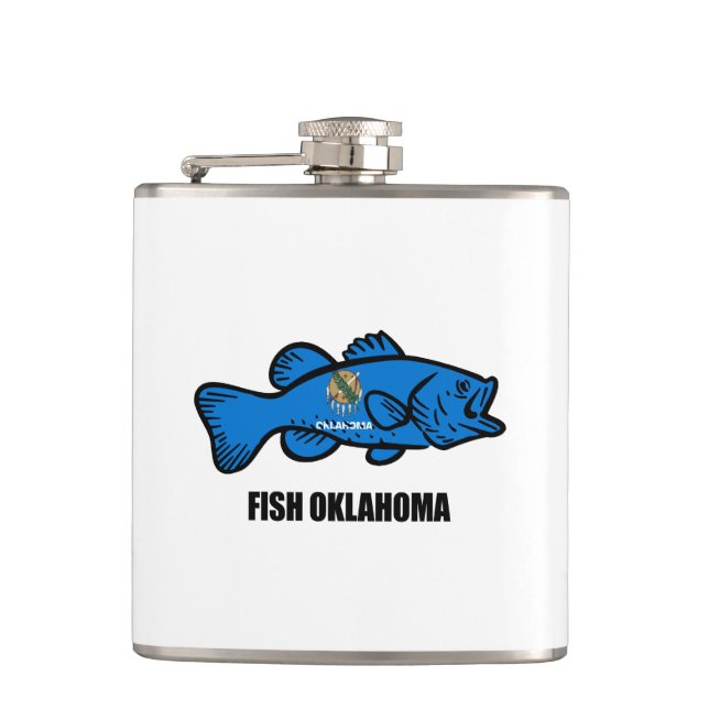 Fish Oklahoma Flachmann (Vorderseite)
