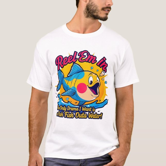 Fish Outta Water Fun T-Shirt (Vorderseite)