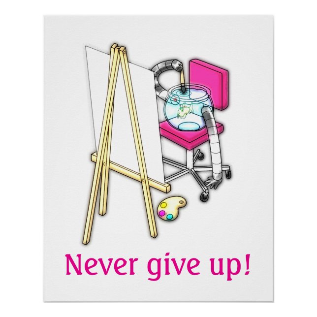 Fish Painter ("Water Color") -  Poster (Vorderseite)