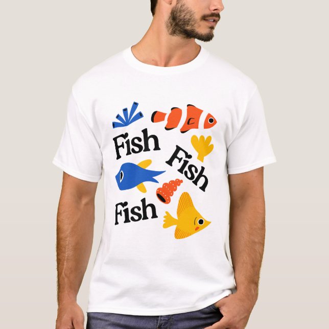 fish pattern art T-Shirt (Vorderseite)