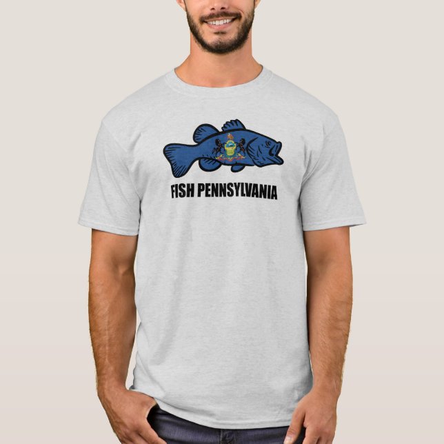 Fish Pennsylvania Bass T-Shirt (Vorderseite)