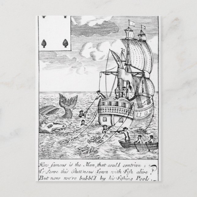 Fish Pool Spielkarte Postkarte (Vorderseite)