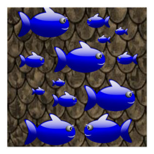 Fish Poster Beach House Poster