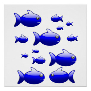 Fish Poster Beach House Poster