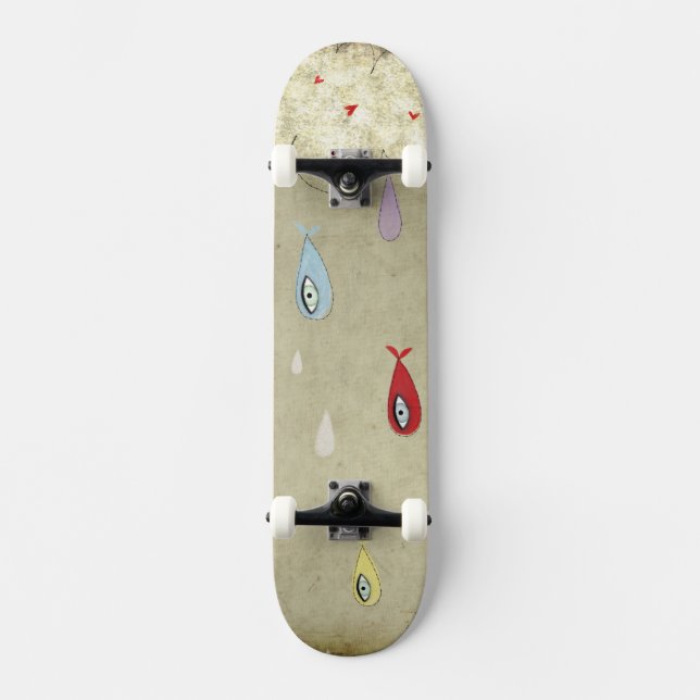 Fish Rain Skateboard (Vorderseite)