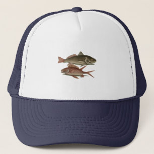 Fish Red Perch Fisherman Art Truckerkappe