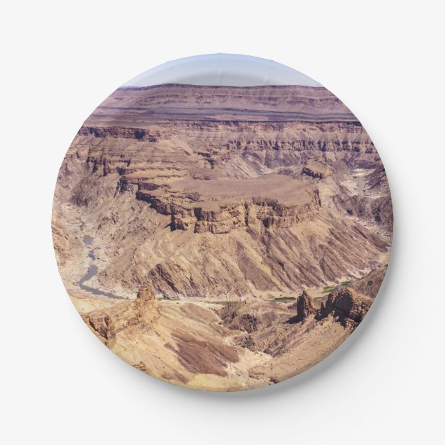 Fish River Canyon im Süden Namibias, Afrika Pappteller (Vorderseite)