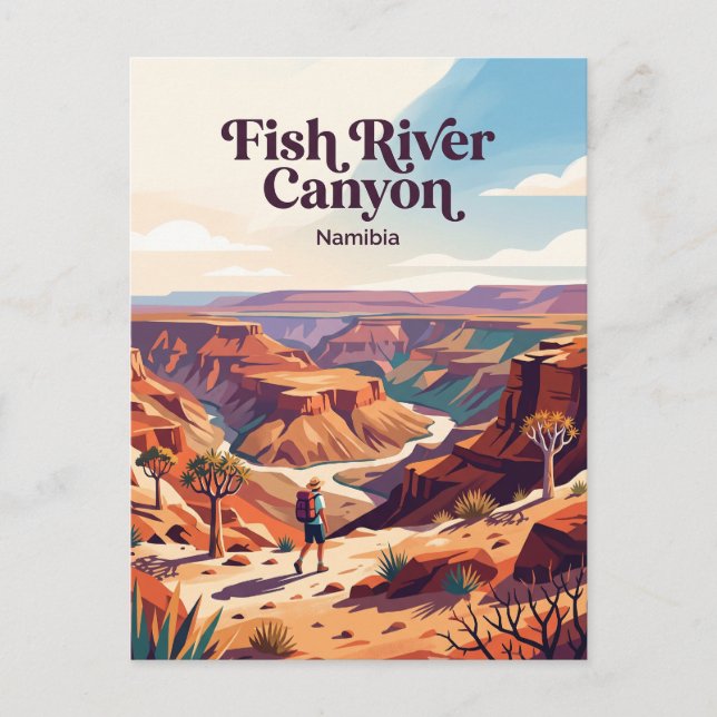 Fish River Canyon Namibia Postkarte (Vorderseite)