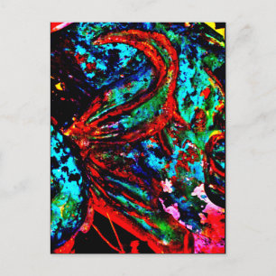 "Fish Schwanz" JTG Art Postcard Postkarte