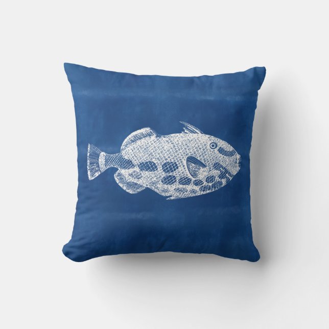 Fish Throw Pillow Kissen (Vorderseite)