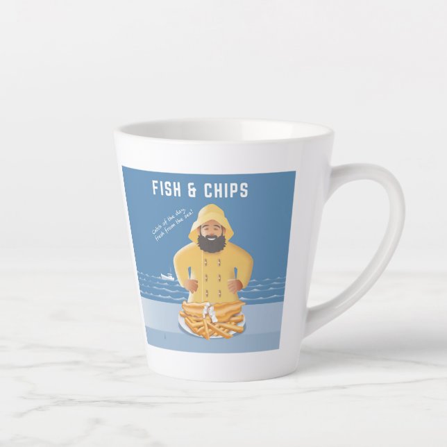 Fish und Chips Milchtasse (Rechts)