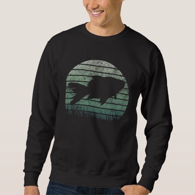 Fish Vintage Animal  Retro Animals Aquarium Sweatshirt (Vorderseite)
