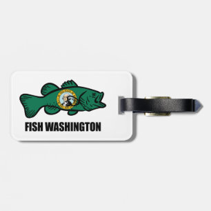 Fish Washington Staat Gepäckanhänger