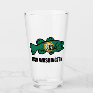 Fish Washington Staat Glas