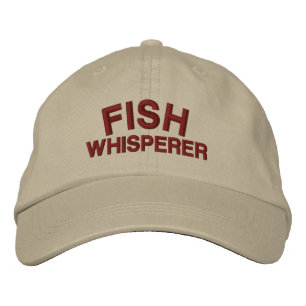 Fish Whisperer Dad Hut - Maßgeschneiderte bestickt