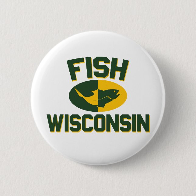 Fish Wisconsin Button (Vorderseite)
