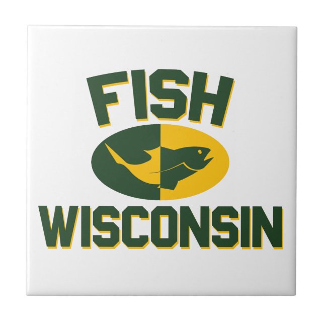 Fish Wisconsin Fliese (Vorderseite)