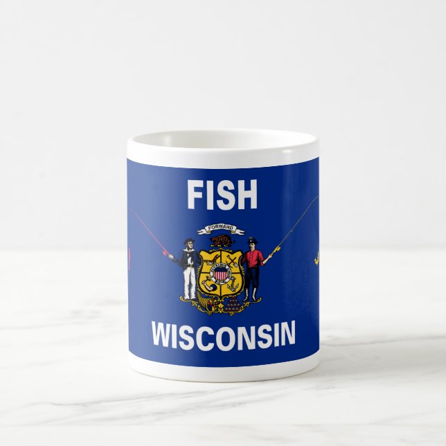 Fish Wisconsin Kaffeetasse (Mittel)