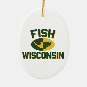 Fish Wisconsin Keramikornament