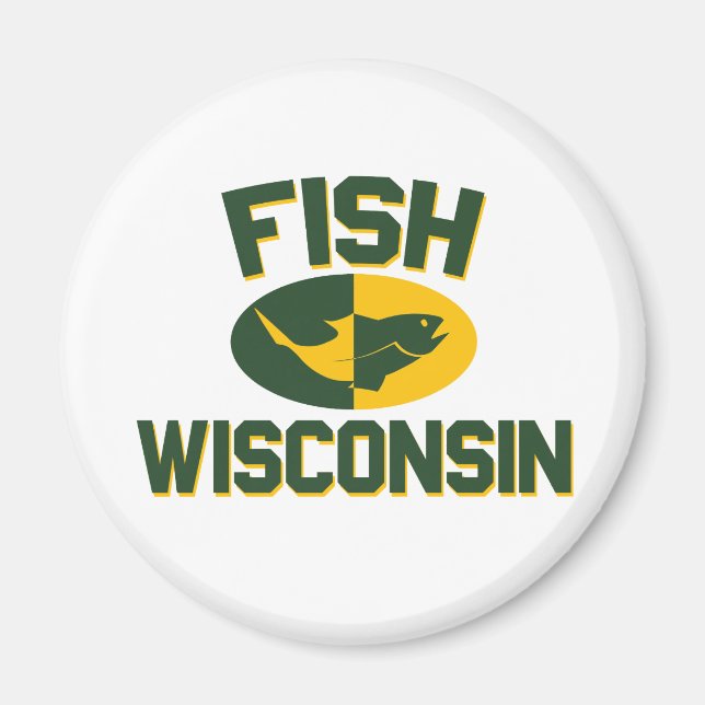 Fish Wisconsin Magnet (Vorne)