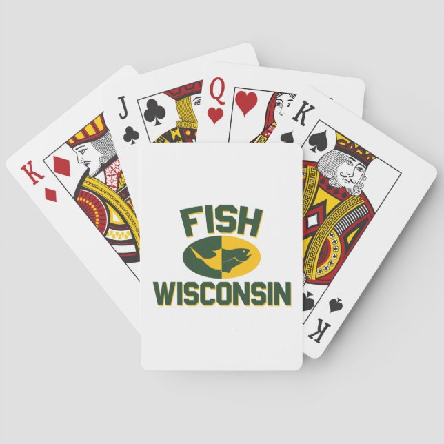 Fish Wisconsin Spielkarten (Rückseite)